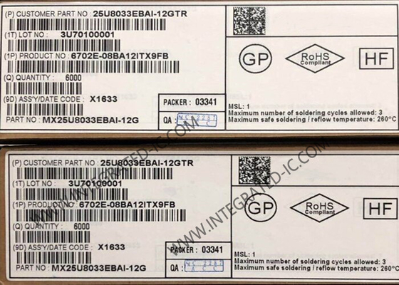 MX25U8033EBAI-12G Memory IC Chip 8Mbit CMOS MXSMIO™ NOR Flash Memory IC WLCSP-8