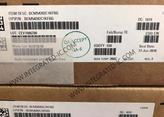 BCM54282C1KFBG Ethernet IC Octal-Port Gigabit Ethernet Transceiver With QSGMII Interface