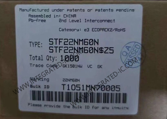 STF22NM60N Integrated Circuit Chip 600V MDmesh II N-Channel Power MOSFET Transistors