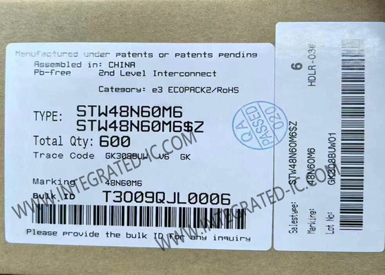 STW48N60M6 Integrated Circuit Chip N-Channel 600V 39A Power MOSFET Transistors