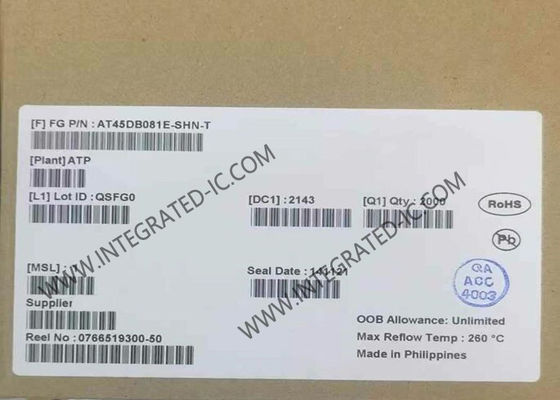 AT45DB081E-SHN-T Memory IC Chip Non-Volatile Memory 8Mbit SPI Serial NOR Flash Memory