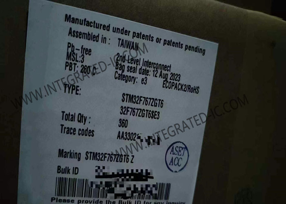 1MB Integrated Circuit Chip STM32F767ZGT6 32BIT Single Core Microcontroller IC