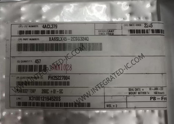 XA6SLX45-2CSG324Q Field Programmable Gate Array Spartan-6 Automotive FPGA IC CSBGA-324 Package