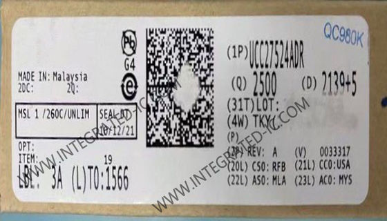 UCC27524ADR Integrated Circuit Chip High-Speed Low-Side Gate Driver With Negative Input Voltage Capability