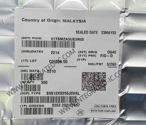 S9S12XS256J0VAL Microcontroller MCU 16-Bit MCU 40MHz HCS12X Microcontroller IC