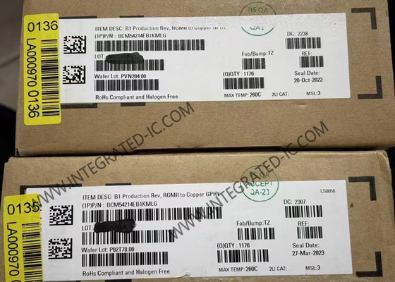 BCM54214EB1KMLG Ethernet IC Single Port RGMII Gigabit Ethernet Transceiver QFN68