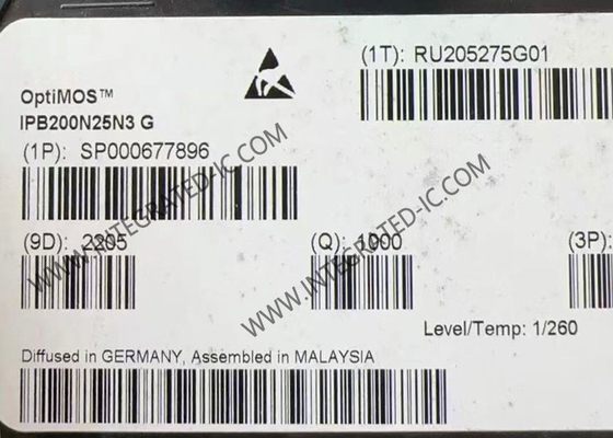 Integrated Circuit Chip IPB200N25N3G 250V OptiMOS™ N-Channel Power MOSFET Transistor