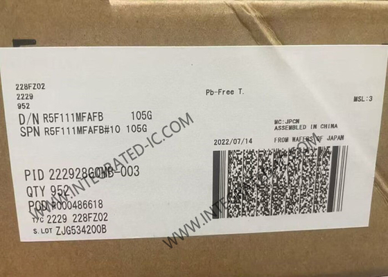 R5F111MFAFB Microcontroller MCU RL78/L1C Microcontroller IC 24MHz 16Bit MCU LQFP80