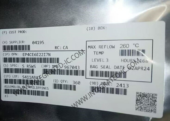 Field Programmable Gate Array EP4CE6E22I7N Cyclone IV E FPGA IC LQFP144 FPGA Chip