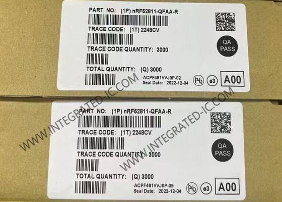 NRF52811-QFAA-R BT IC 2.4GHz Low Energy BT 5.4 SoC QFN48 BT 5.4 System On Chip