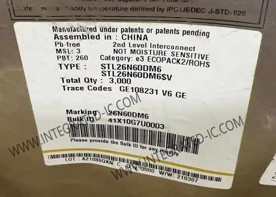 STL26N60DM6 Integrated Circuit Chip 600V 15A MDmesh DM6 Power MOSFET Transistors