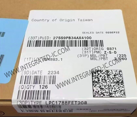 Microcontroller MCU LPC1788FET208 ARM Cortex-M3 Single-Core Microcontroller IC