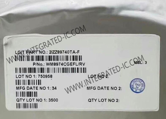 WM8974CGEFL Integrated Circuit Chip Mono CODEC With Speaker Driver QFN24 Audio CODEC