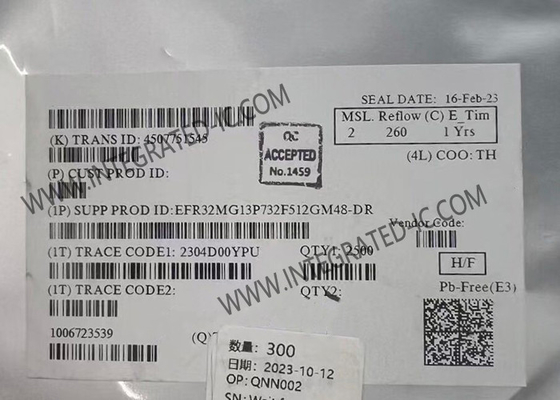 Wireless Communication Module EFR32MG13P732F512GM48-DR Multi-Protocol Wireless RF Transceiver