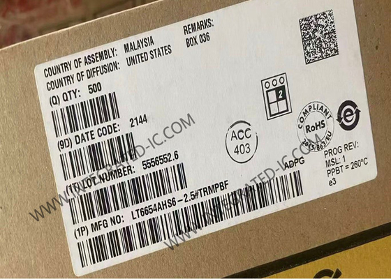 LT6654AHS6-2.5 Integrated Circuit Chip Precision Wide Supply High Output Drive Low Noise Reference