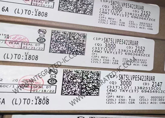 SN75LVPE5412RUAR Integrated Circuit Chip PCIe 5.0 32Gbps 4-Channel Linear Redriver