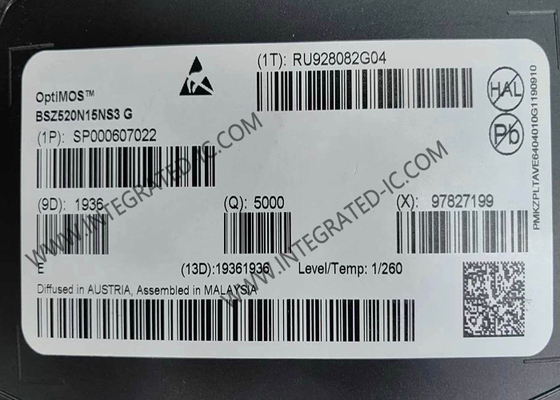 BSZ520N15NS3G Integrated Circuit Chip 150V OptiMOS N Channel Power MOSFET Transistors