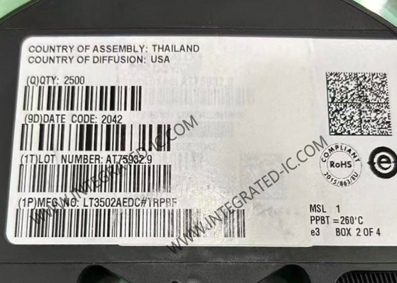 LT3502AEDC Integrated Circuit Chip 2.2MHz 500mA Step-Down Regulators DFN-8 Package