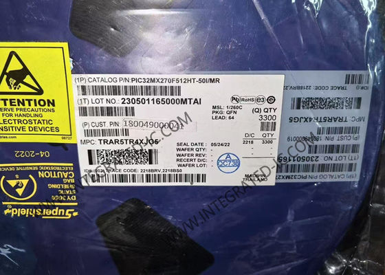 PIC32MX270F512HT-50I/MR Microcontroller MCU 50 MHz 32-Bit Microcontrollers MCU QFN-64