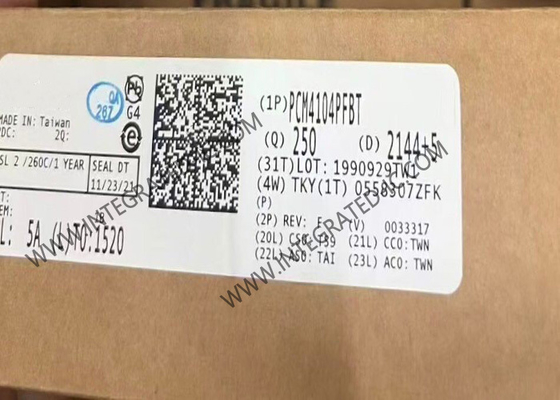 PCM4104PFBT Integrated Circuit Chip 118dB Audio DAC 24Bit Digital To Analog Converter