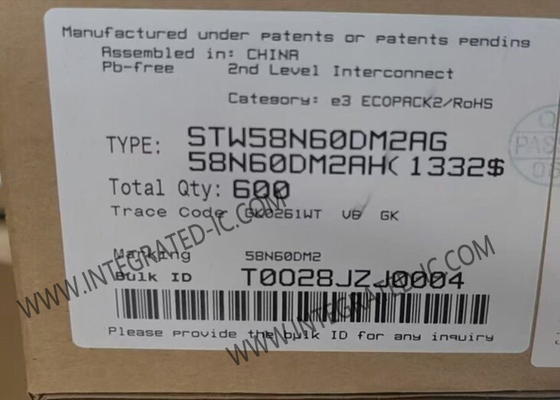 STW58N60DM2AG Integrated Circuit Chip Automotive N-channel 600V 50A Power MOSFET Transistors