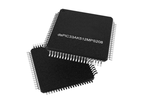 DSPIC33AK512MPS208-I/PT Microcontroller MCU High Performance 32Bit Single Core DSC TQFP80