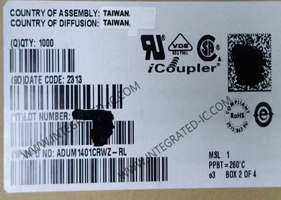 ADUM1401CRWZ Integrated Circuit Chip 2500Vrms Quad Channel Digital Isolator SOIC16