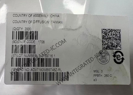 ADV7180WBST48Z Integrated Circuit Chip 10Bit SDTV Video Decoder LQFP48 IC Chips