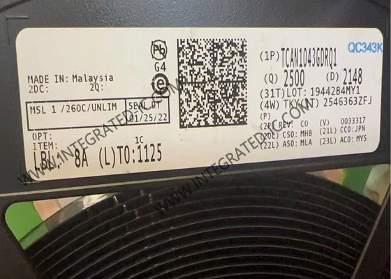 TCAN1043GDRQ1 Integrated Circuit Chip Automotive Low Power CAN Transceiver SOIC14