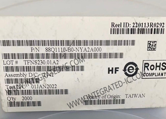 88Q1110-B0-NYA2A000 Ethernet IC 1.25 Gbps Low Power Automotive Ethernet PHY