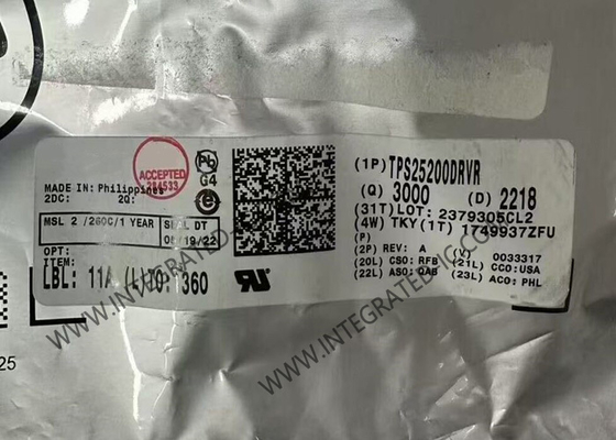 TPS25200DRVR Integrated Circuit Chip 5V eFuse With Precision Adjustable Current Limit And Overvoltage Clamp