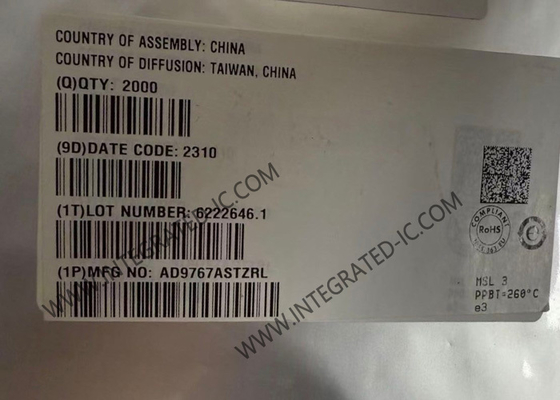 AD9767ASTZRL Integrated Circuit Chip 14-Bit 125MSPS Dual Channel Digital-To-Analog Converter