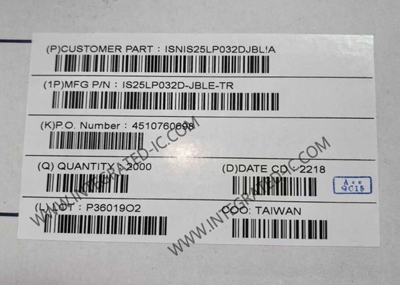 IS25LP032D-JBLE-TR Memory IC Chip 32Mbit Serial NOR Flash SOIC8 Non-Volatile Memory IC