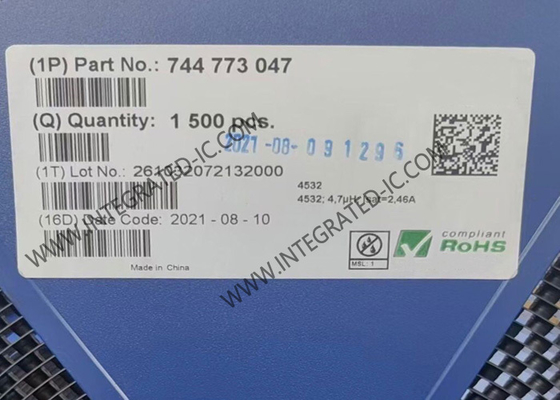 744773047 Integrated Circuit Chip 4.7µH Power Inductors 1.82A Wirewound Inductor