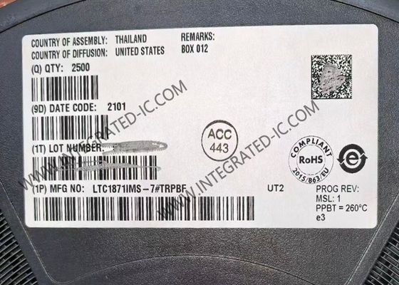 LTC1871IMS-7 Integrated Circuit Chip High Input Voltage Current Mode Boost Flyback And SEPIC Controller