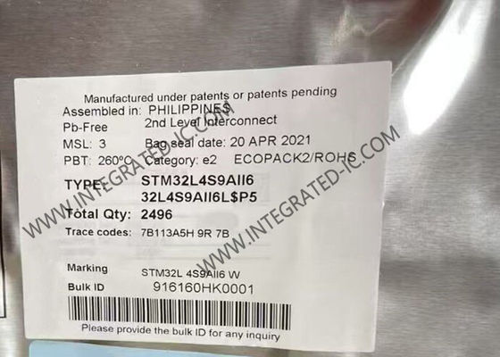 ARM Cortex-M4 STM32L4S9AII6 169UFBGA 32Bit Microcontroller MCU 2MB Flash IC Chip