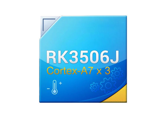 RK3506J AI Processor Chip with Triple Core Cortex A7, 1.5GHz Frequency, and LVGL UI Framework Support