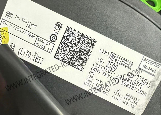 TMP411BDGKR Sensor IC Remote and Local Temperature Sensor With N-Factor And Series Resistance Correction