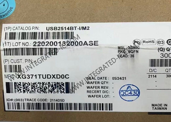 USB2514BT-I/M2 Integrated Circuit Chip 4-Port USB 2.0 Hi-Speed Hub Controller SQFN36