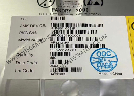 AP6212 BT IC Highly Integrated Single Band Wi-Fi 11b/g/n And BT 5.4 Module QFN-44