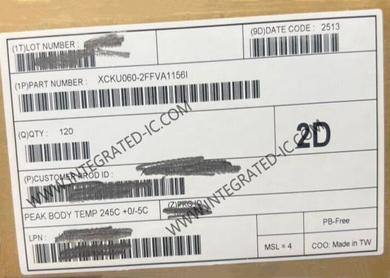 Integrated IC XCKU060-2FFVA1156I Embedded FPGA Chip 1156FCBGA Surface Mount