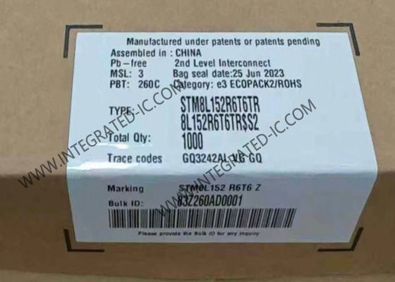 STM8L152R6T6TR Microcontroller MCU Ultra-Low-Power 8-Bit 16MHz STM8L Microcontroller 64-LQFP