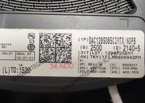 DAC128S085CIMTX Integrated Circuit Chip 12-Bit Digital To Analog Converter TSSOP16