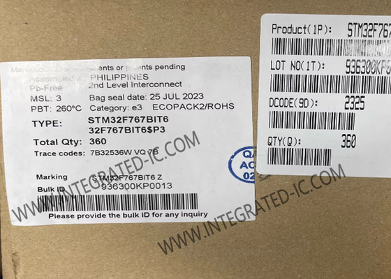 High-Performance STM32F767BIT6 ARM Cortex-M7 Microcontroller IC 208-LQFP