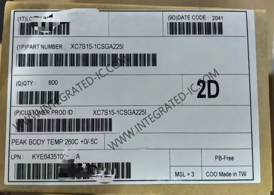 225-LFBGA Package High Performance XC7S15-1CSGA225I Field Programmable Gate Array