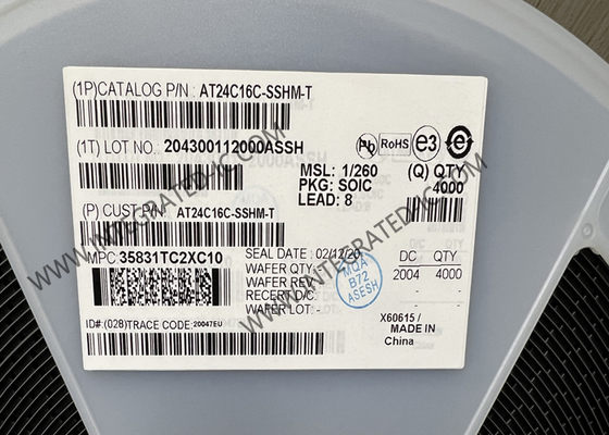 AT24C16C-SSHM-T Memory IC Chip 16Kbit 1MHz I²C Serial EEPROM Memory 8-SOIC