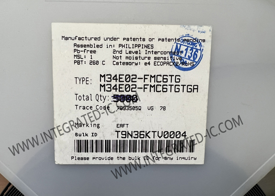 M34E02-FMC6TG Memory IC Chip 2-Kbit SPD EEPROM Memory For DRAM Modules