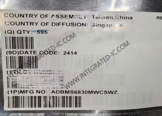 ADBMS6830MWCSWZ Integrated Circuit Chip 16-Channel Multicell Battery Monitor