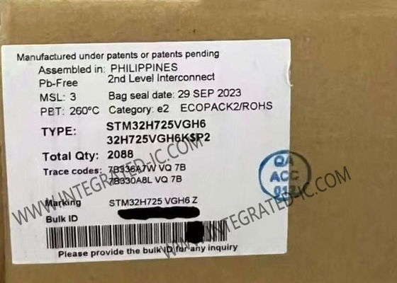 STM32H725VGH6 Microcontroller MCU ARM Cortex-M7 MCU With 564 KB RAM