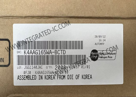 K4AAG165WA-BCTD Memory IC Chip DDR4 DRAM 16Gbit Dynamic Random Access Memory FBGA96